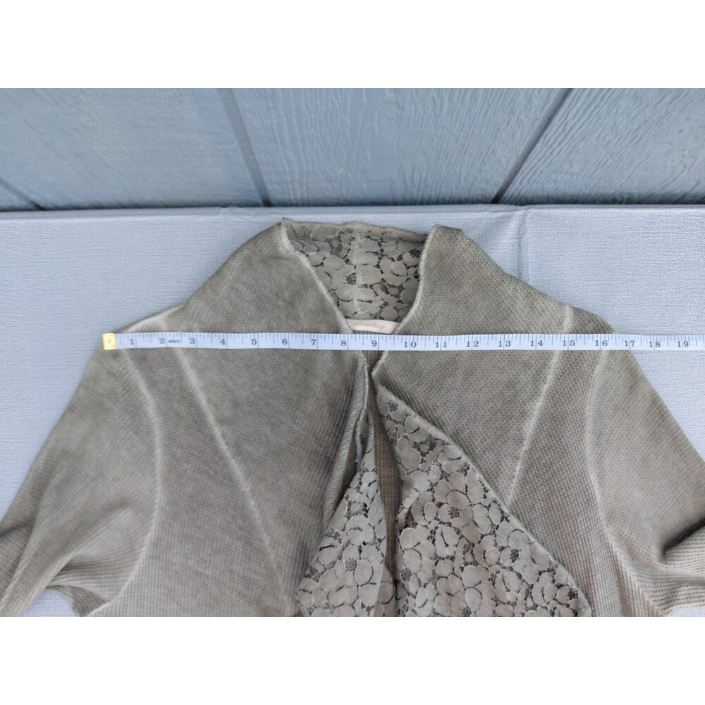 Soft Surroundings Cadence Topper Waterfall Cardigan Sm Floral Lace Embroidered - Picture 6 of 9